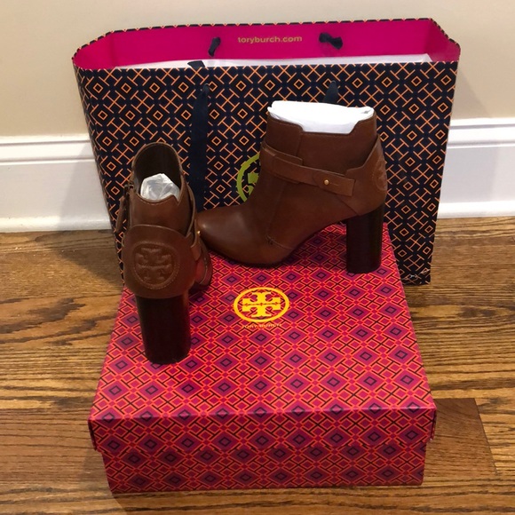 Tory Burch Shoes - Tory Burch Colton Booties in Almond. Size 8
